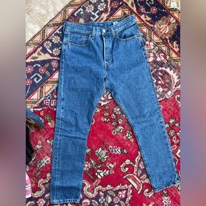 Levi’s white oak cone denim selvedge jeans mid rise skinny